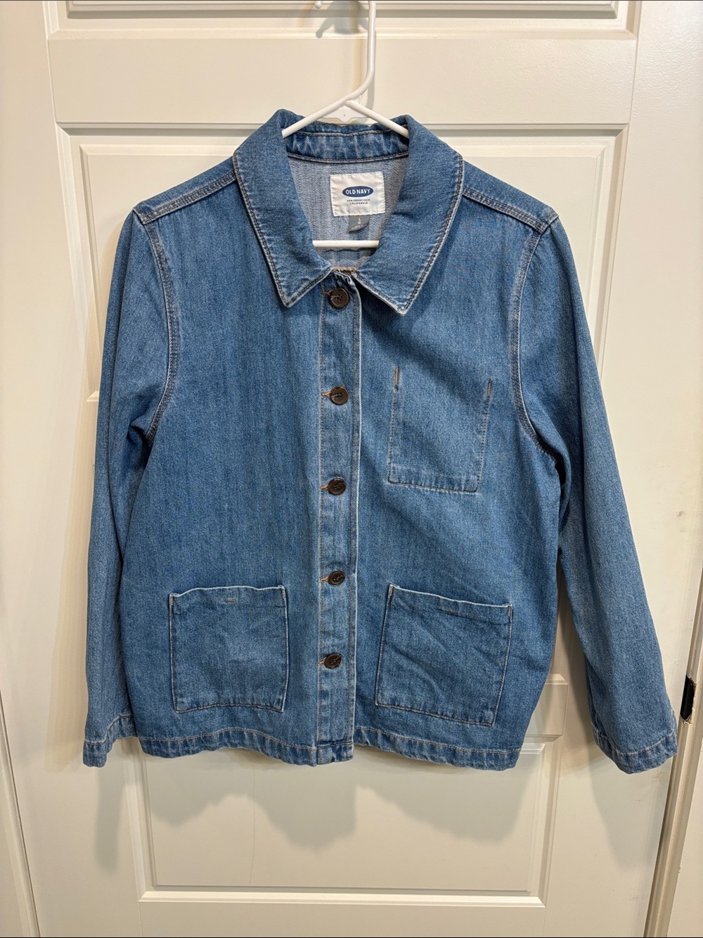 Old Navy Light Blue Denim Button-Front Jacket